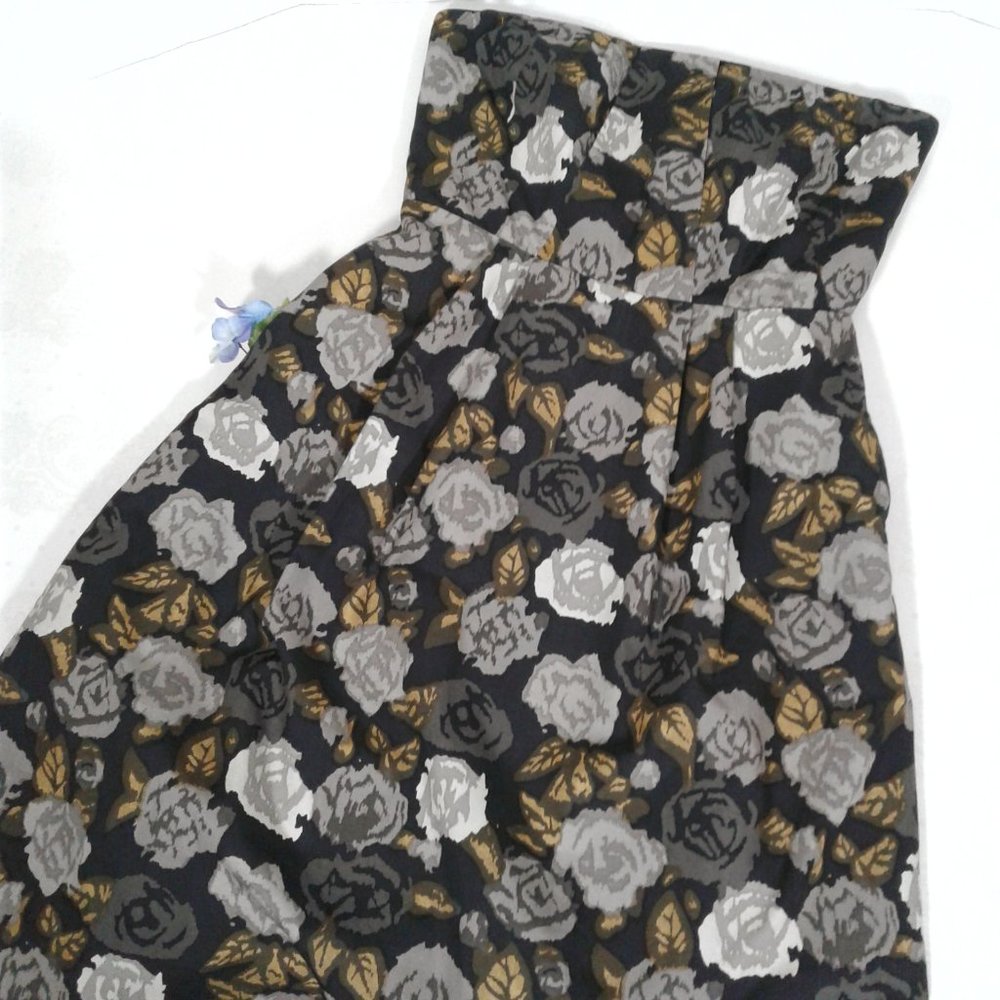 J. Crew Marielle Strapless Floral Dress sz 2